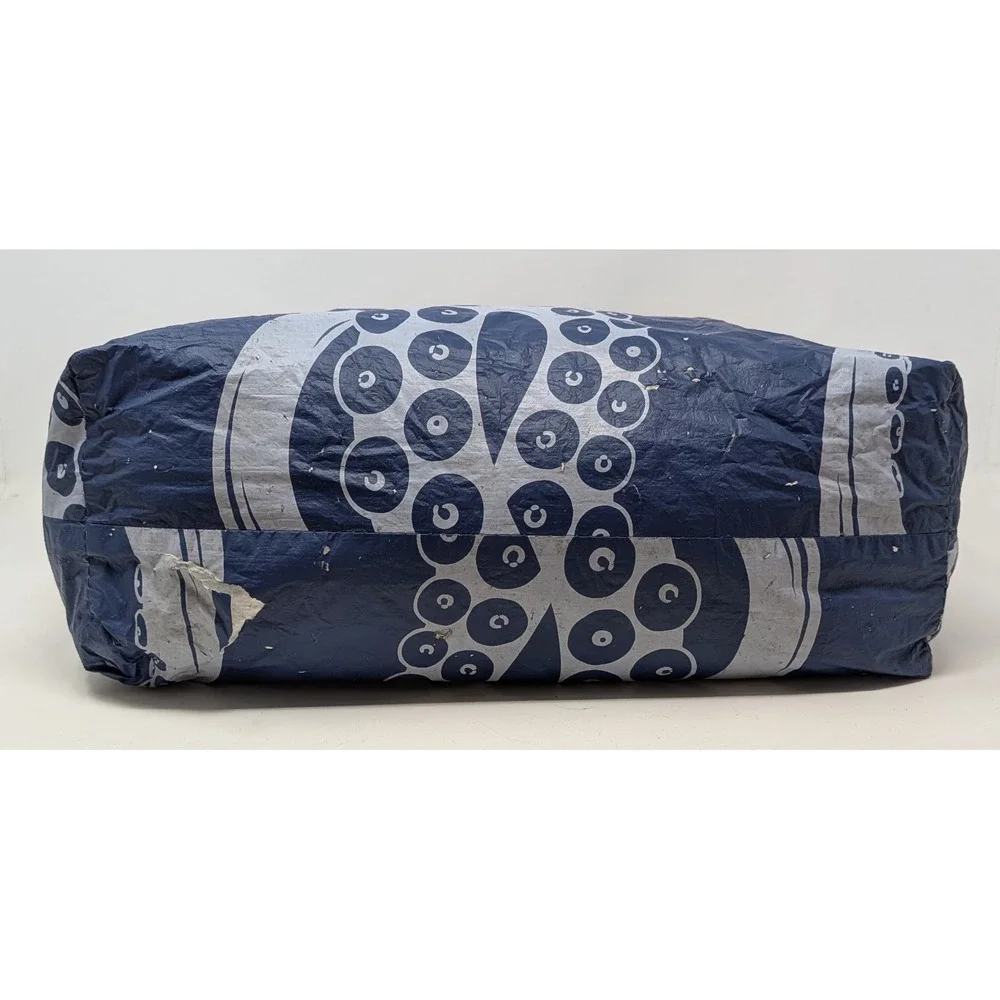 Aloha Collection He'e Arctic On Navy Day Tripper Tote Bag -*FLAWS READ*